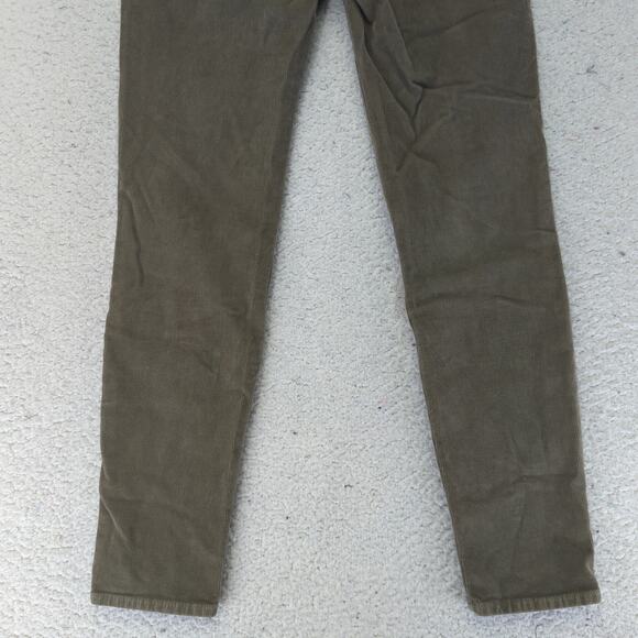 J.Crew Lookout High-rise Skinny Pants Corduroy Army Green Women 27 Stretch F5338 - Picture 6 of 9